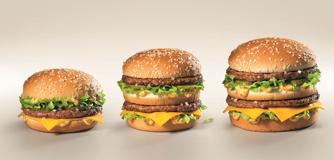 Zum Jubiläum gibts den Big Mac in verschiedenen Grössen